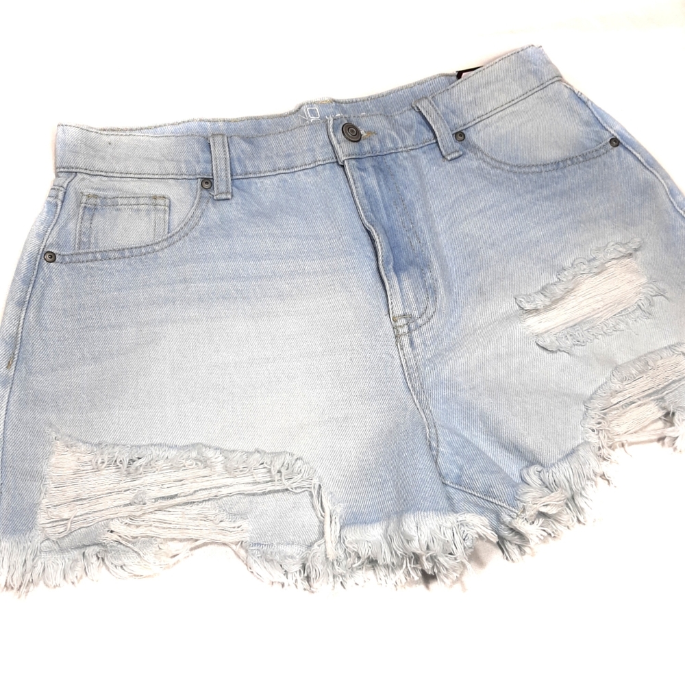 Destroyed Mom High Waist Shortie Shorts